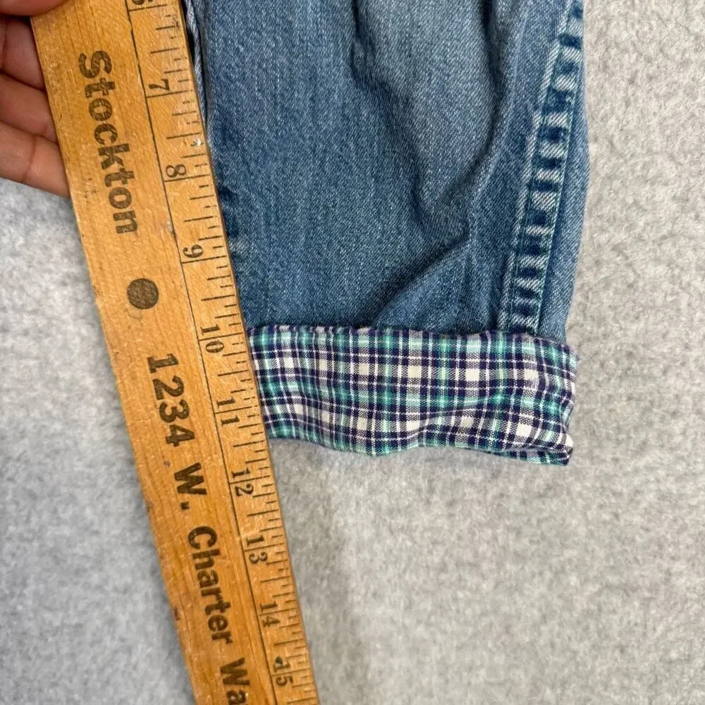 VTG OshKosh B'Gosh Blue Overalls USA Size 3T Unisex Great Circle Route Patch